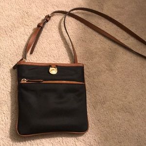 Black Michael Kors nylon crossbody bag